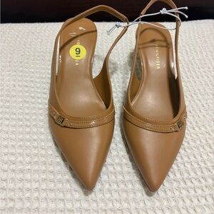 Tommy Hilfiger Women's Brown Pointed Slingback Heels